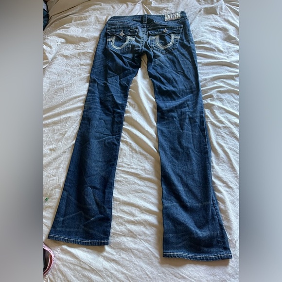 True Religion Blue Straight Leg Jeans Distressed (Size 29) - Picture 7 of 9